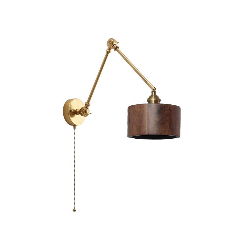 Wooden Swing Arm LED Wall Sconce - Casatrail.com