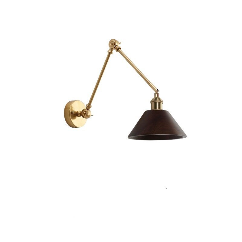 Wooden Swing Arm LED Wall Sconce - Casatrail.com