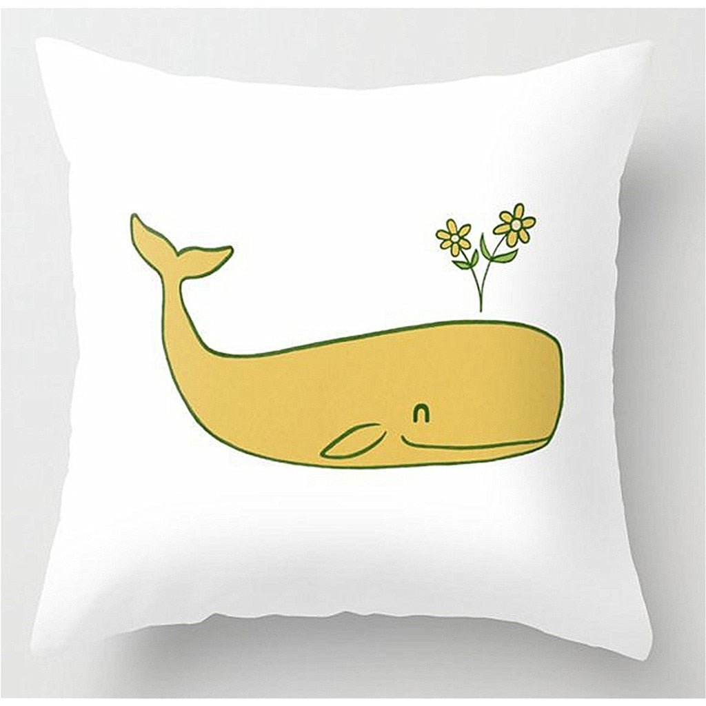 Yellow Velvet Cushion Pillowcase for Square Pillows - Casatrail.com