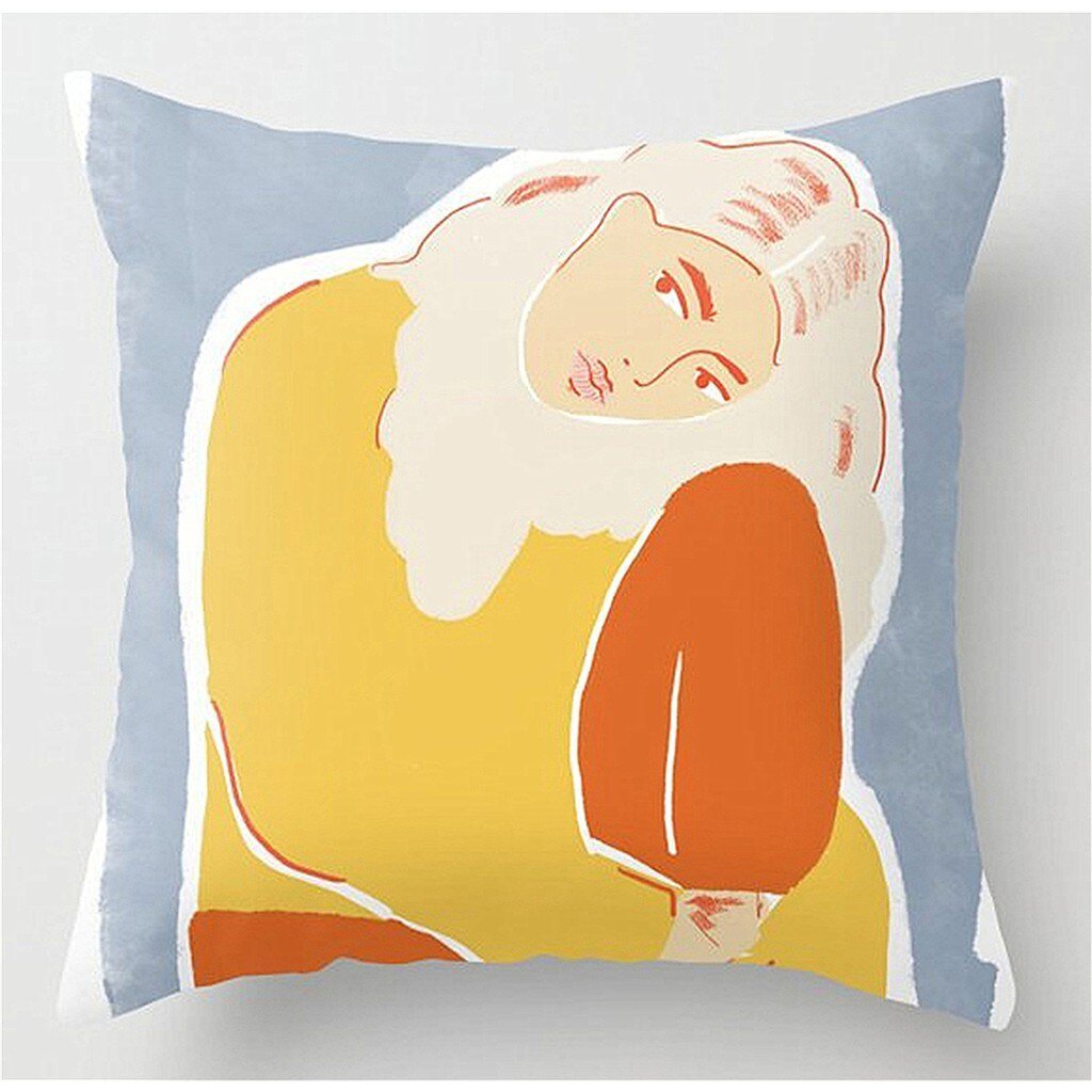 Yellow Velvet Cushion Pillowcase for Square Pillows - Casatrail.com