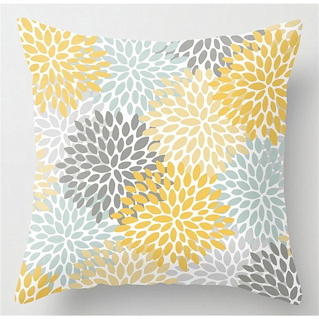 Yellow Velvet Cushion Pillowcase for Square Pillows - Casatrail.com