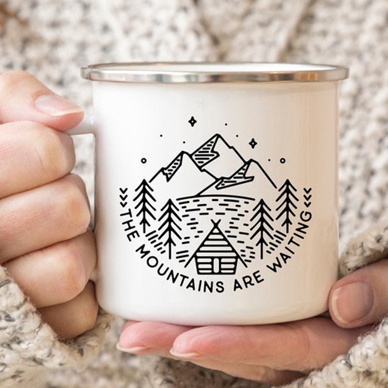 Creative Camping Enamel Mug for Coffee and Tea - Casatrail.com