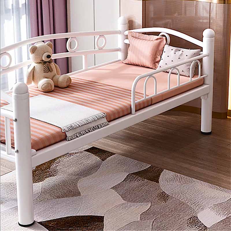 Modern Pink Castle Barrier Bumper for Single Toddler Beds