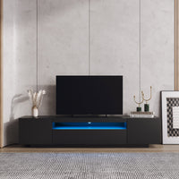 Thumbnail for Modern LED TV Cabinet with Lights and Storage Drawers