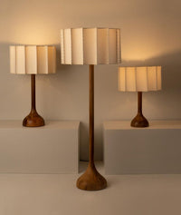 Thumbnail for Zen-Inspired Solid Wood LED Floor Lamp