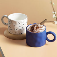 Thumbnail for Creative Nordic Handmade Ceramic Coffee Mug with Ring Handle
