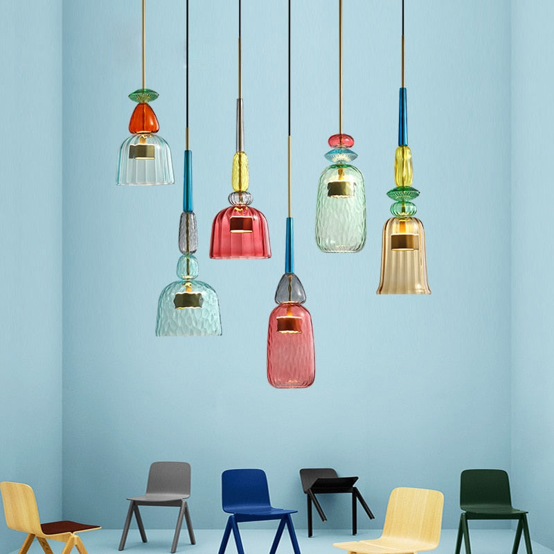 Nordic Glass Hanging Lamps for Modern Home Decor