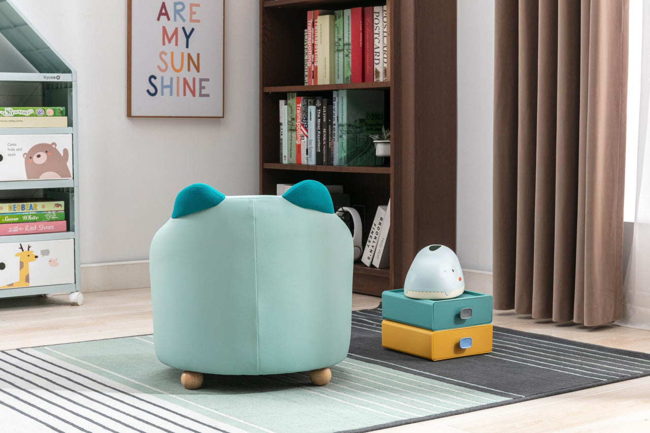 Beautiful Kids Chair 1pc Cat Blue - Casatrail.com