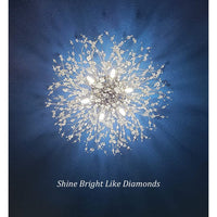 Thumbnail for Crystal Flush Mount Ceiling Light; Modern Sputnik Firework Close to Ceiling Lamp - Casatrail.com