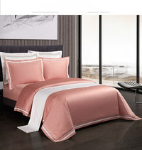 Thumbnail for Four-piece Cotton Bedding Hotel Style Simple Solid Color Quilt Cover - Casatrail.com