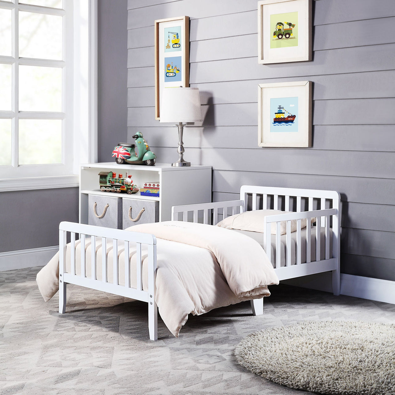 Jax Toddler Bed White - Casatrail.com