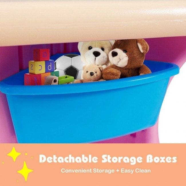 Kids Activity Table and Chair Set Play Furniture with Storage - Casatrail.com