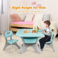 Thumbnail for Kids Activity Table and Chair Set Play Furniture with Storage - Casatrail.com