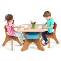 Thumbnail for Kids Activity Table and Chair Set Play Furniture with Storage - Casatrail.com