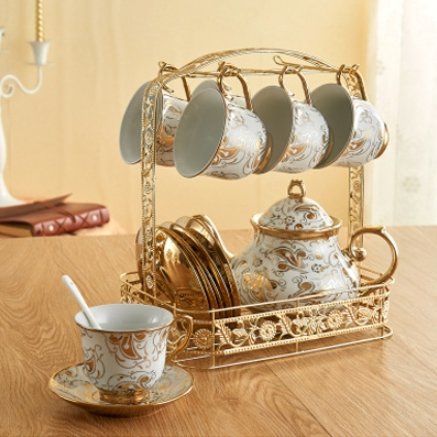 Luxury Ceramic Coffee Saucer Cup Tea Set For Modern Dining Experience - Casatrail.com