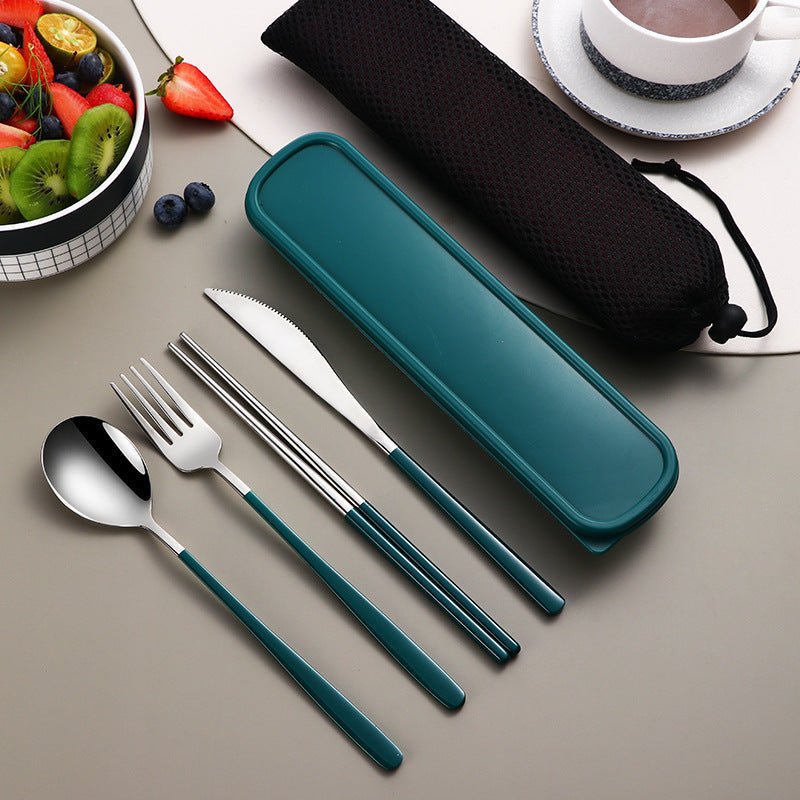 Portable Cutlery Sets With Case For Travel & Camping - Casatrail.com