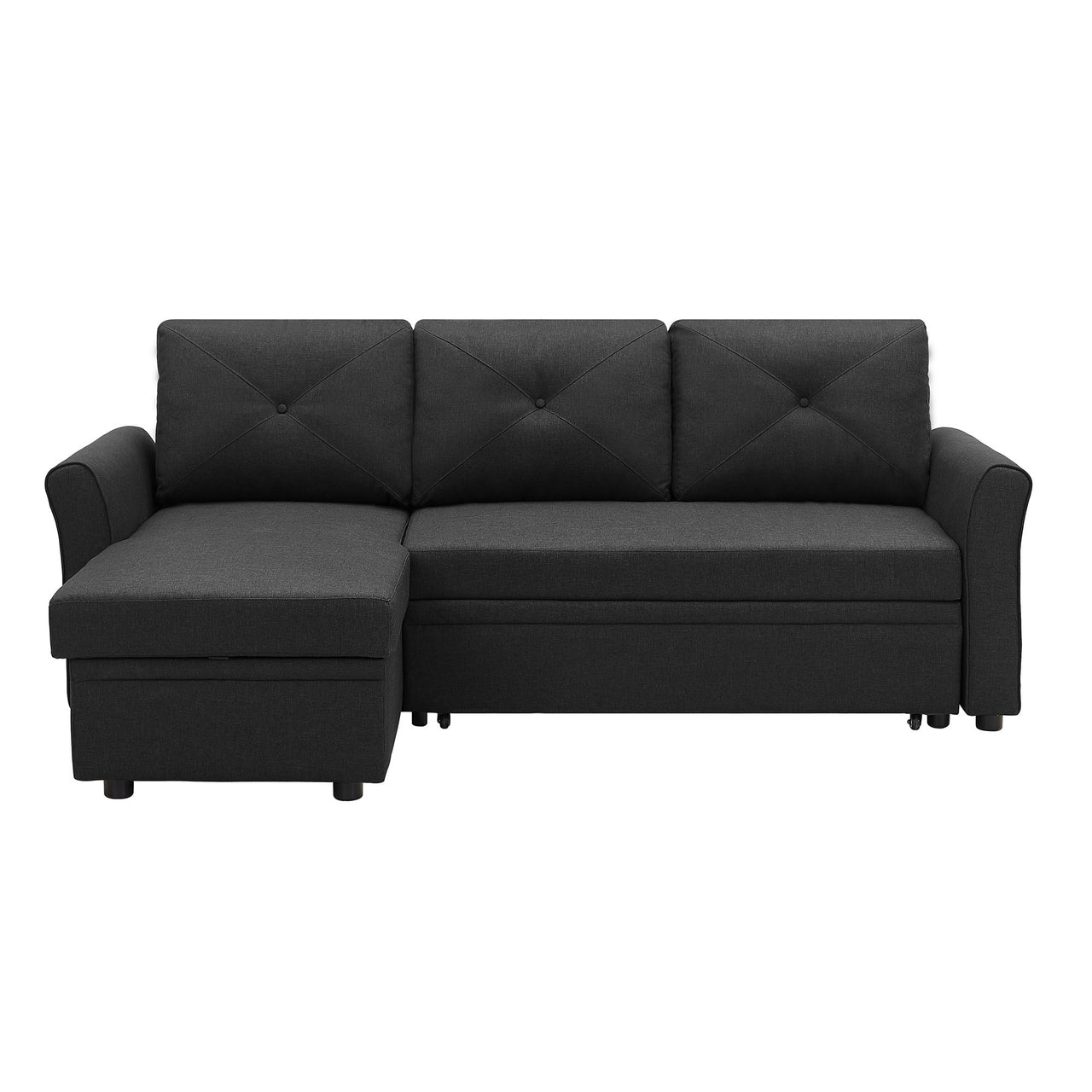 Reversible L-Shape 3 Seat Sectional Couch with Storage for Living Room - Casatrail.com