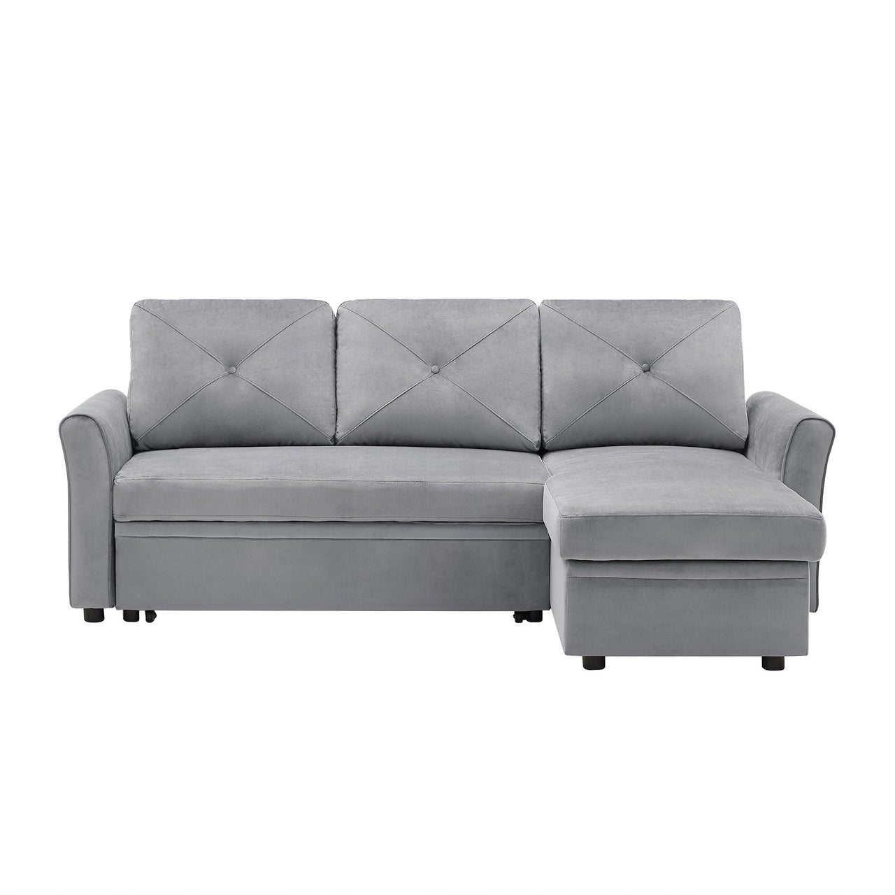 Reversible L-Shape 3 Seat Sectional Couch with Storage for Living Room - Casatrail.com