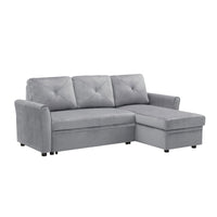 Thumbnail for Reversible L-Shape 3 Seat Sectional Couch with Storage for Living Room - Casatrail.com
