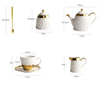 Thumbnail for Simple Ceramic Coffee Cup Set Afternoon Tea Cup Flower Tea Set - Casatrail.com