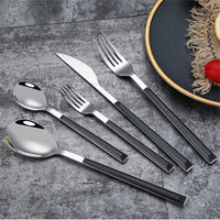 Thumbnail for Stainless Steel Cutlery With Wooden Handle For Luxury Dining Experience - Casatrail.com