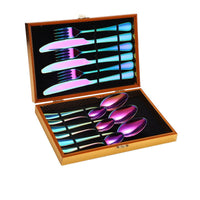 Thumbnail for Stainless Steel Steak Cutlery Set Western Cutlery Cutlery Set Gift Box Wooden Box Cutlery - Casatrail.com