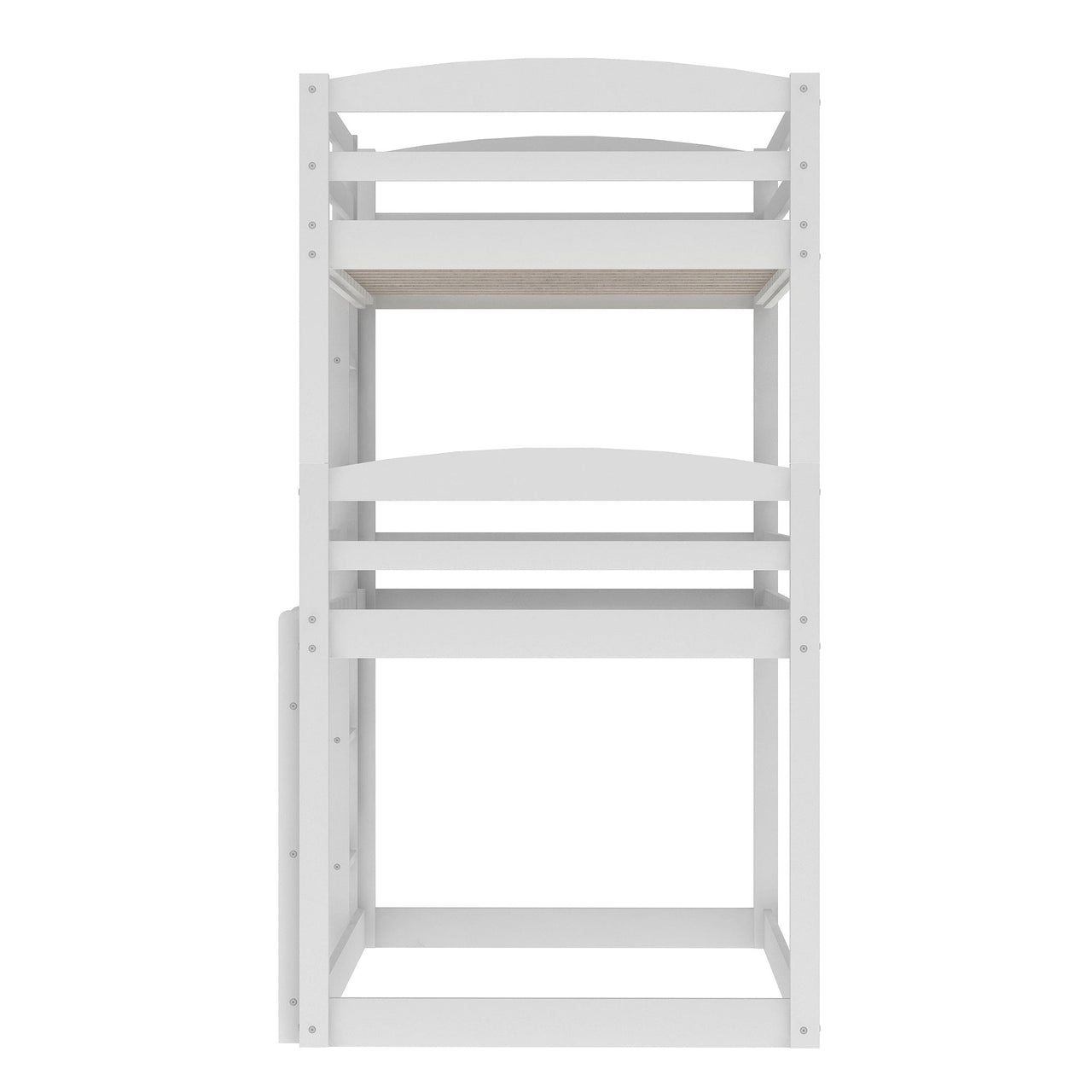 Twin over Twin over Twin Triple Bunk Bed,Gray - Casatrail.com
